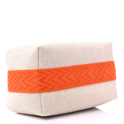 Hermes Canvas Small Bride-A-Brac Pouch Natural Orange 4 of 8