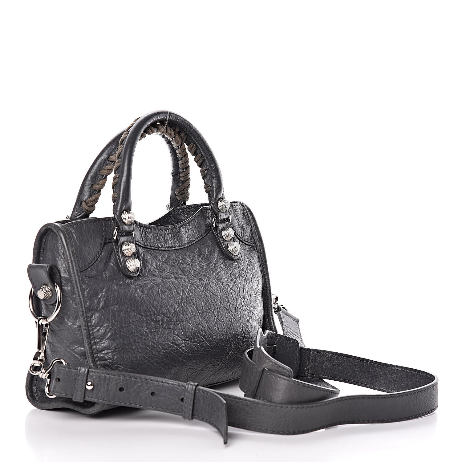 Balenciaga Agneau Giant 12 Silver Hardware Mini City Gris Tarmac 4 of 15