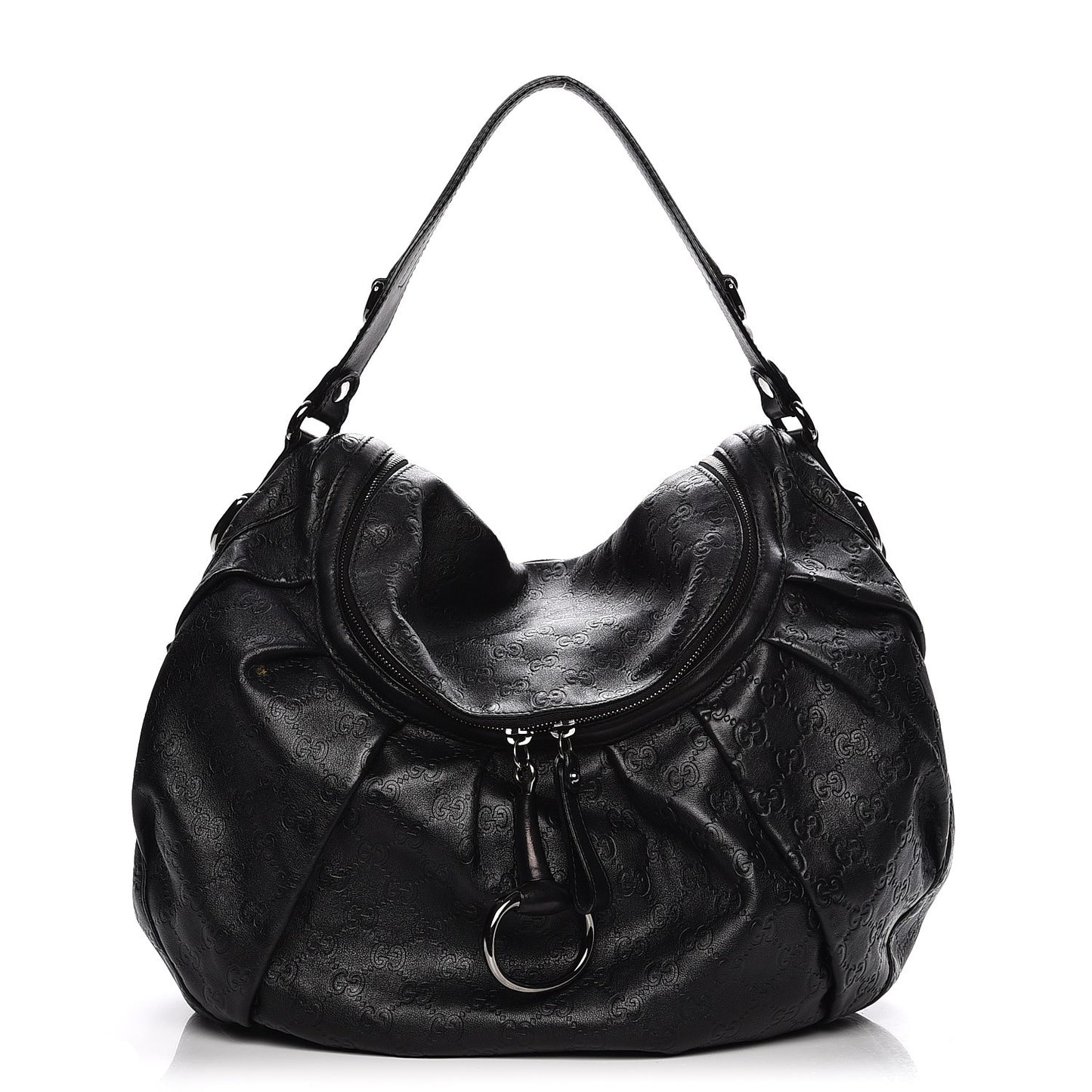 Guccissima Icon Bit Shoulder Bag Black