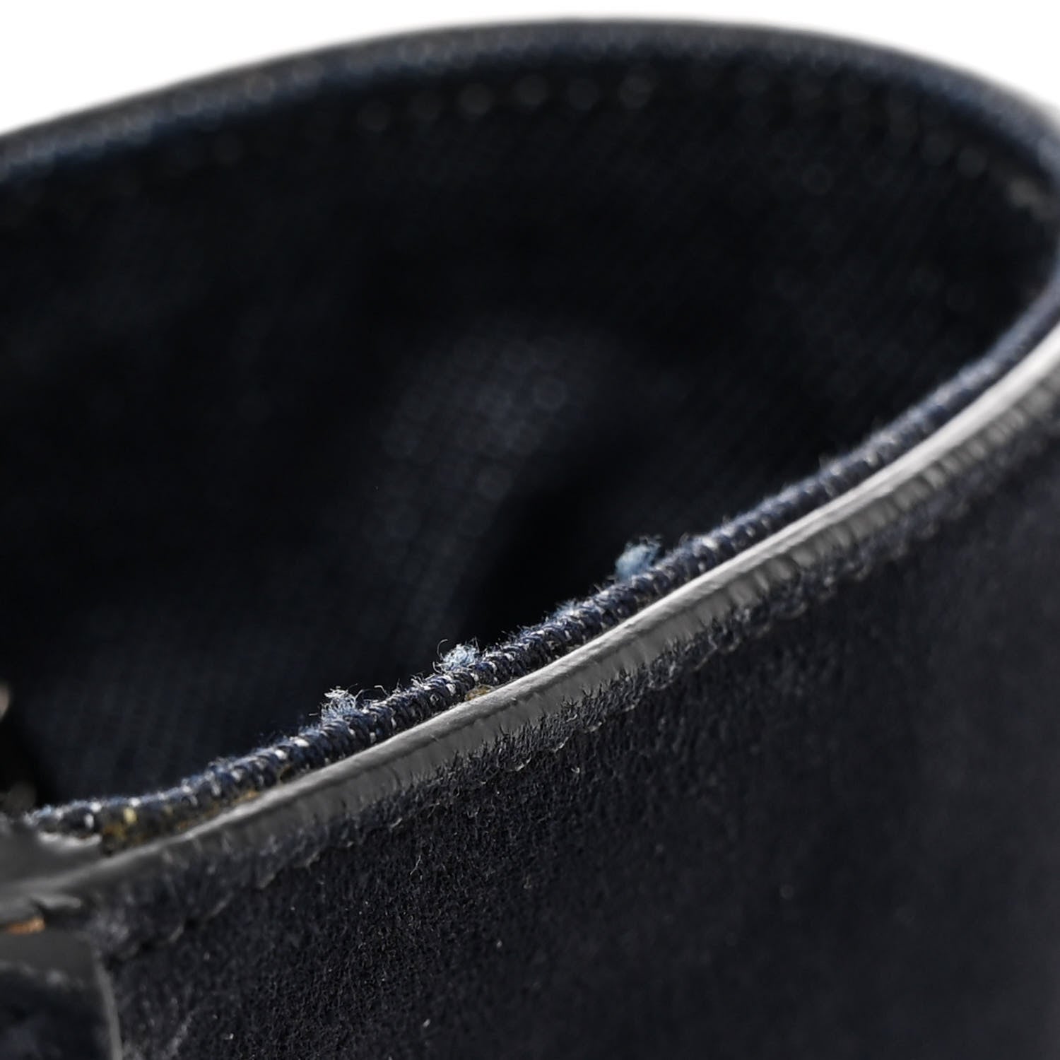 Prada Denim Suede Scamosciato Twin Pocket Tote Bleu 12 of 12