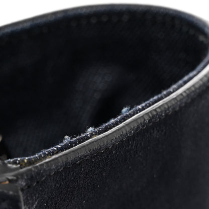 Prada Denim Suede Scamosciato Twin Pocket Tote Bleu 12 of 12