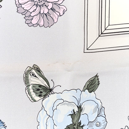 Hermes Silk Quai aux Fleurs Scarf 90 4 of 5
