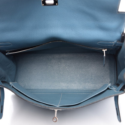 Hermes Togo Kelly Retourne 35 Blue Jean 14 of 41