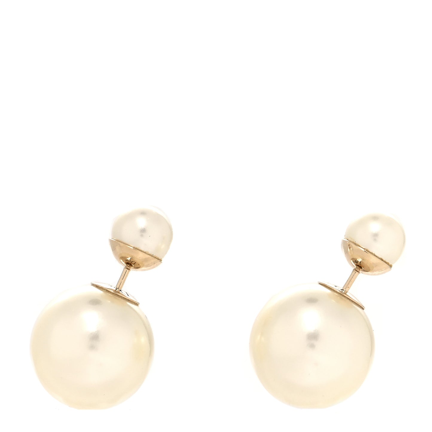 Pearl Mise En Dior Tribal Earrings Gold