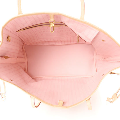 Louis Vuitton Damier Azur Neo Neverfull MM Rose Ballerine 5 of 11