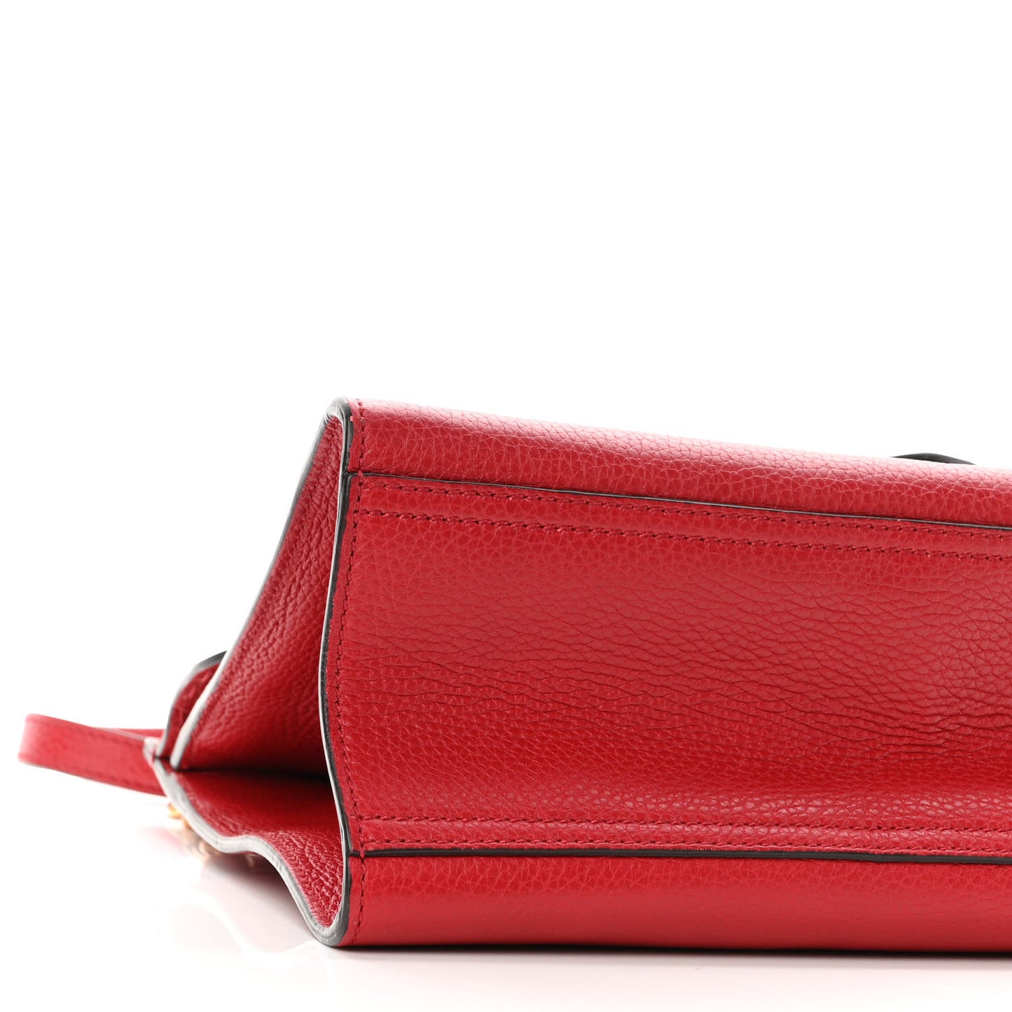 Calfskin Small GG Marmont Top Handle Bag Vulcanic Red