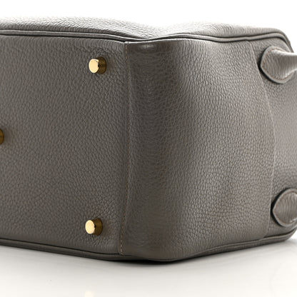 Hermes Taurillon Clemence Lindy 30 Etain 10 of 18