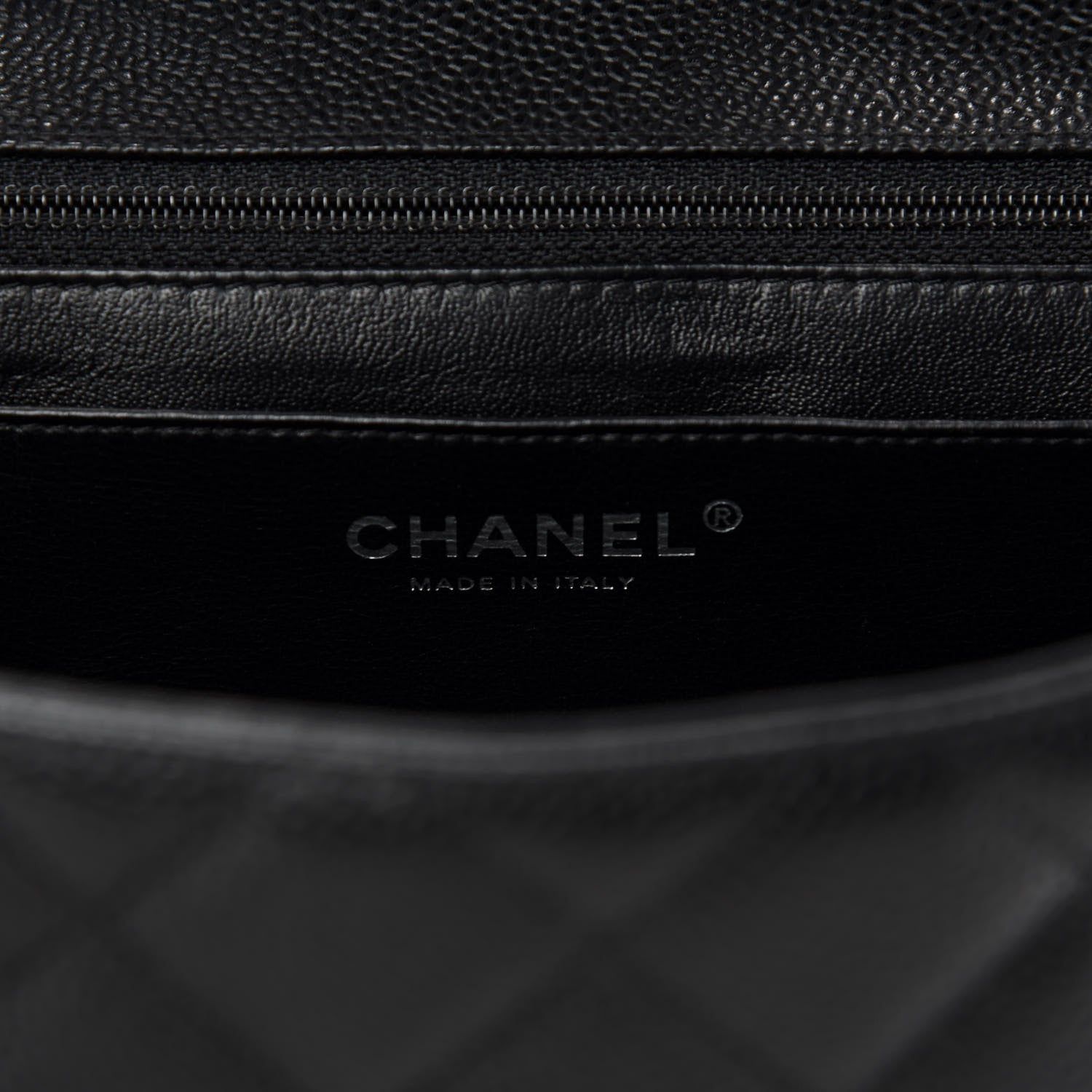 Chanel Caviar Quilted Jumbo Single Flap Black 8 of 10