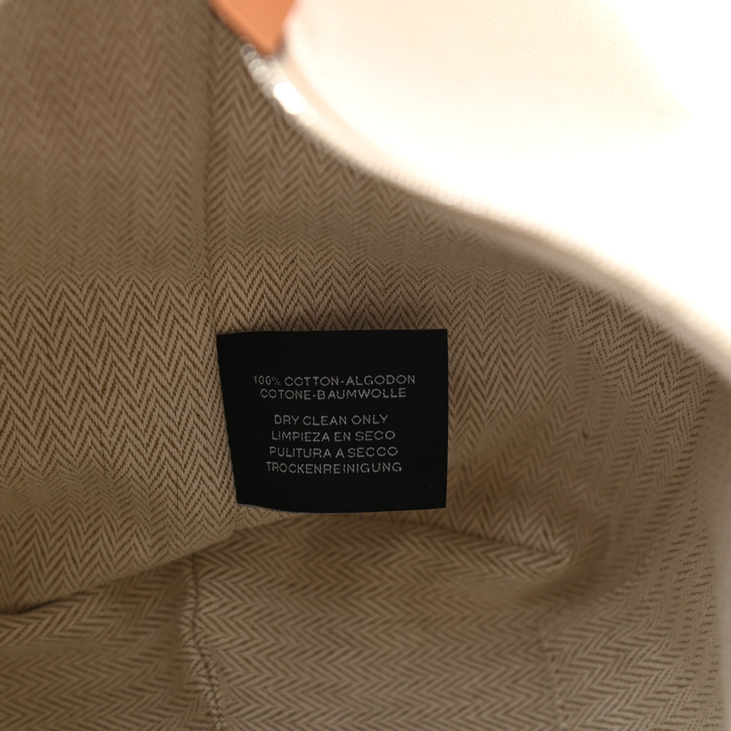 Canvas Large Bride-A-Brac Pouch Natural