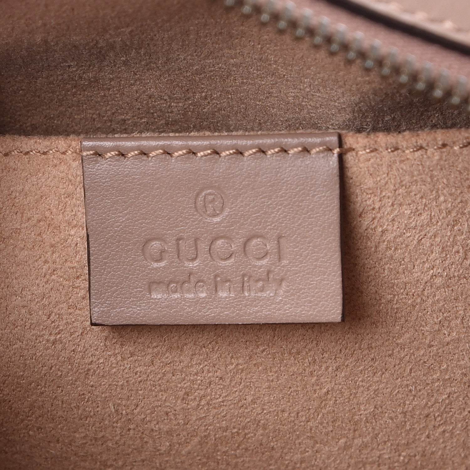 Gucci Calfskin Matelasse Small GG Marmont Chain Shoulder Bag Taupe 7 of 7
