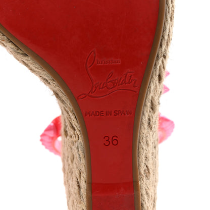 Christian Louboutin Patent Mafaldina 120 Wedge Sandals 36 Pink 7 of 9