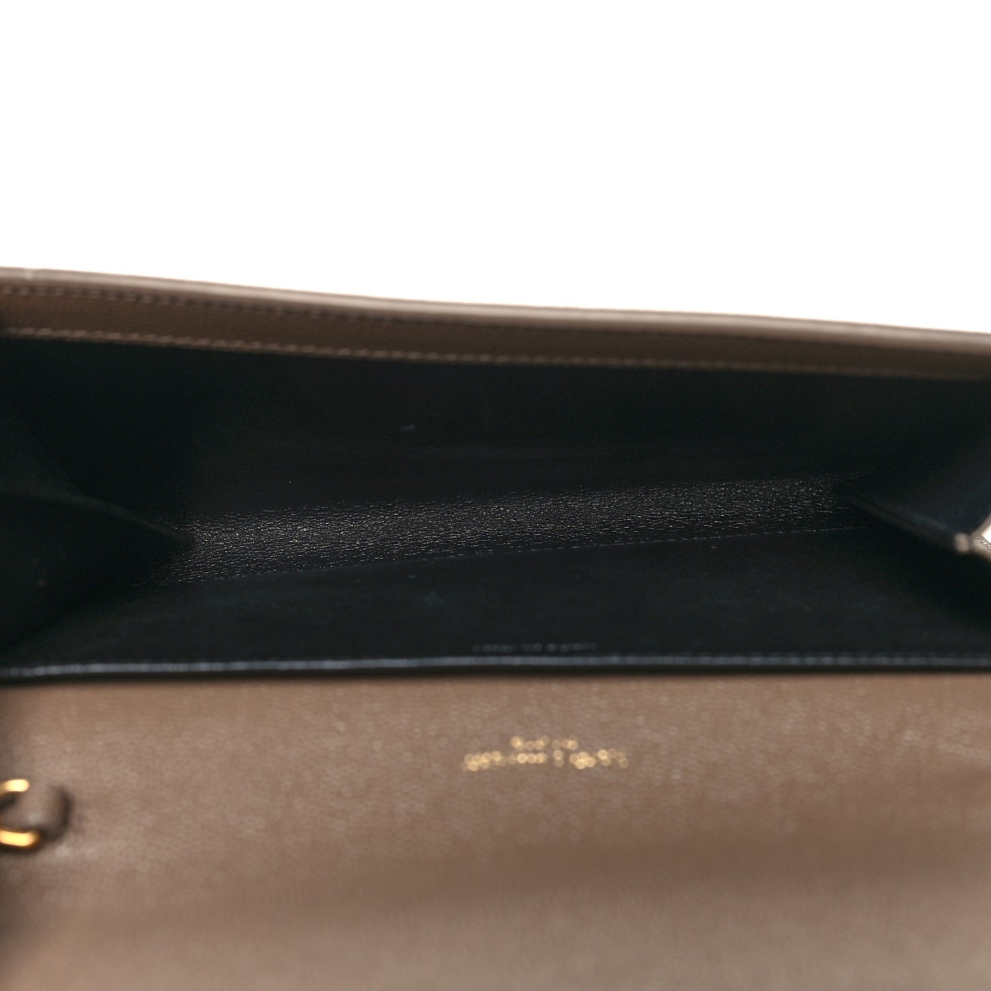 Grain De Poudre Monogram Uptown Chain Wallet Dark Beige