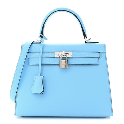 Hermes Epsom Kelly Sellier 25 Celeste 1 of 11