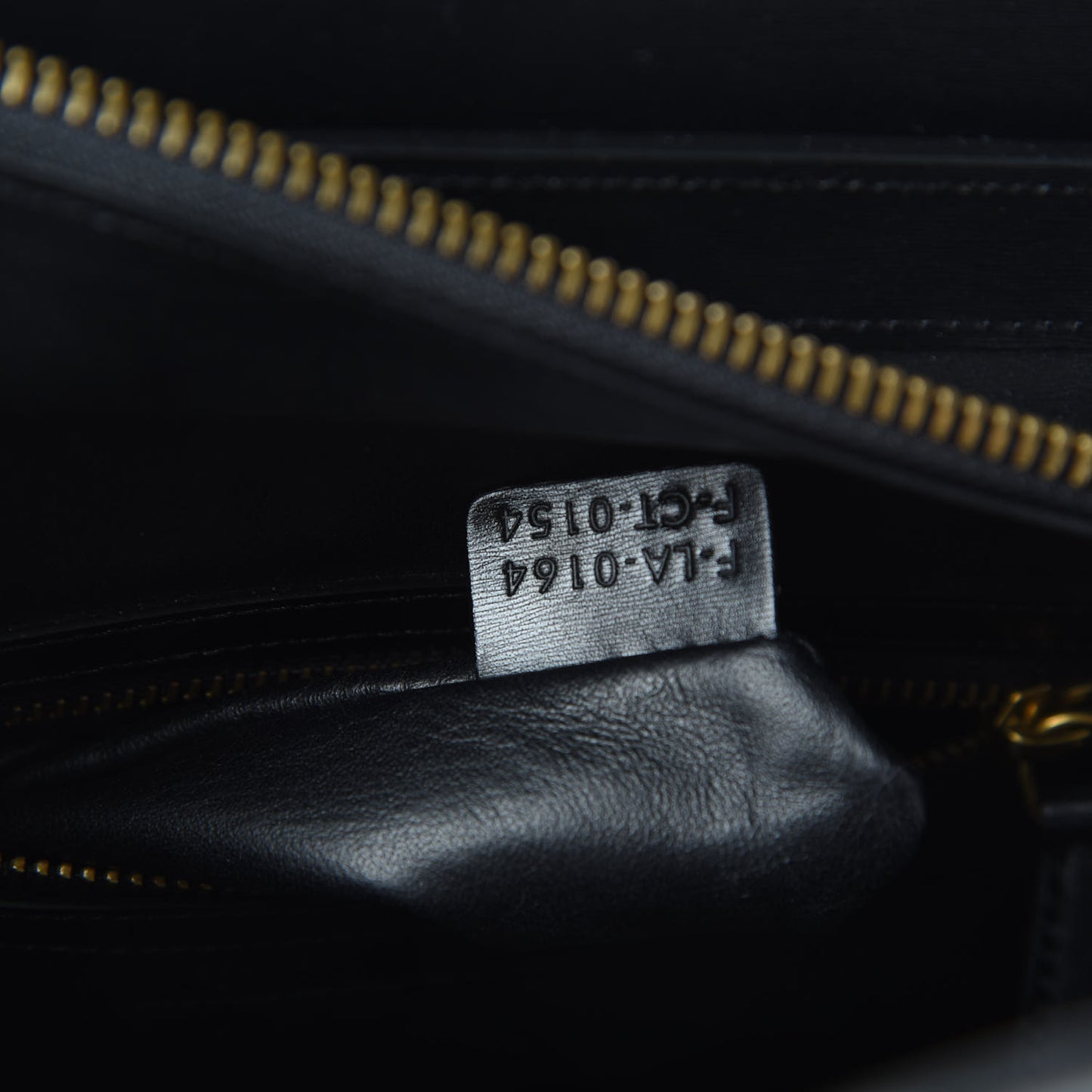 Smooth Calfskin Multicolor Double Stitching Micro Luggage Black