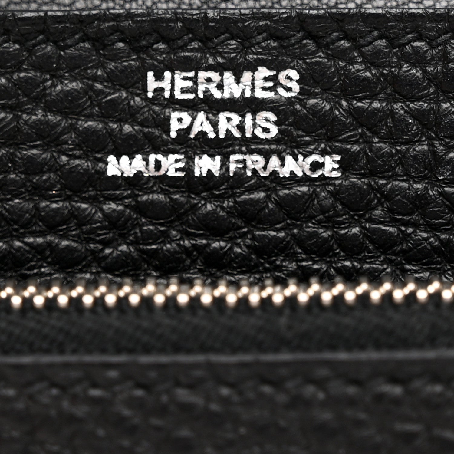 Hermes Togo Dogon Compact Wallet Black 6 of 9