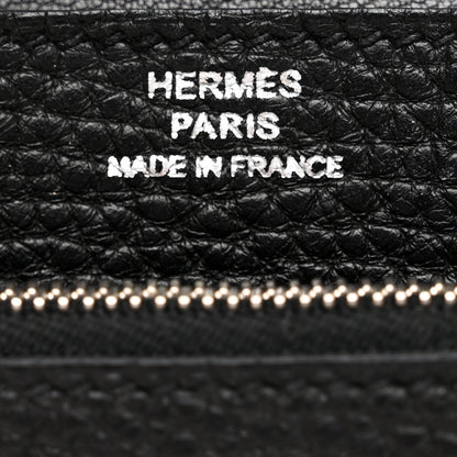 Hermes Togo Dogon Compact Wallet Black 6 of 9