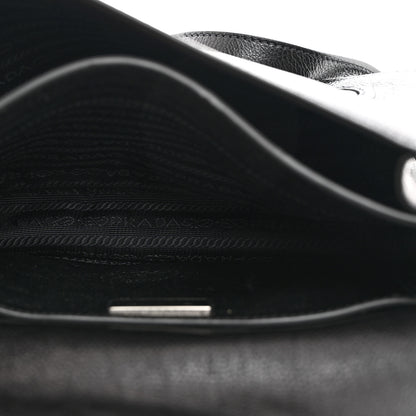 Prada Glace Calf Shoulder Bag Black 5 of 10