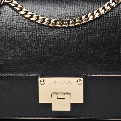 Jimmy Choo Washed Crinkled Calfskin Rebel Crossbody Bag Black 10 of 10