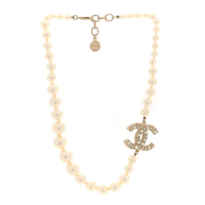Chanel Pearl CC 100th Anniversary Necklace Light Gold 2 of 4