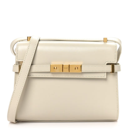 Saint Laurent Smooth Calfskin Mini Manhattan Shoulder Bag Crema Soft 1 of 9