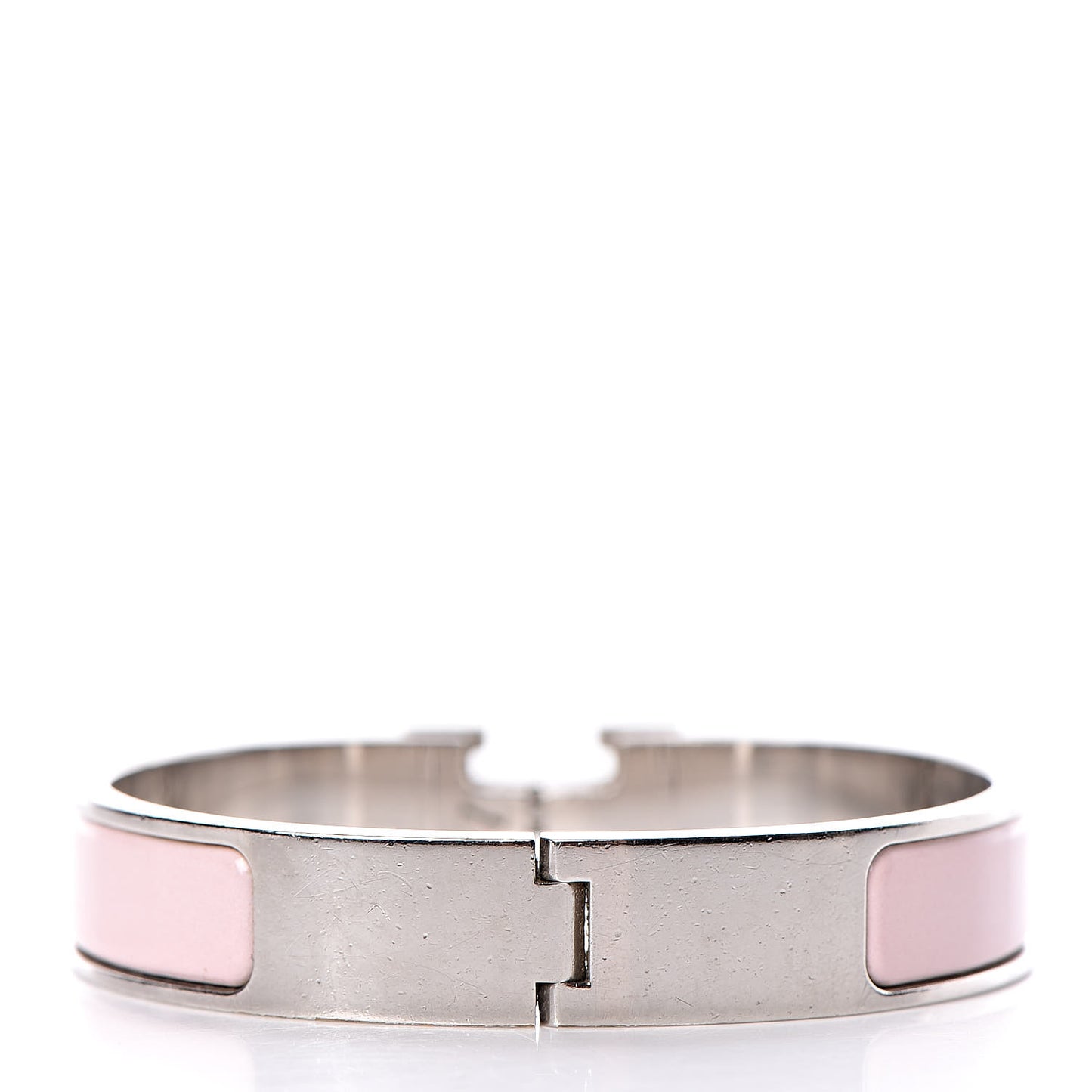 Enamel Narrow Clic Clac H Bracelet PM Rose Dragee