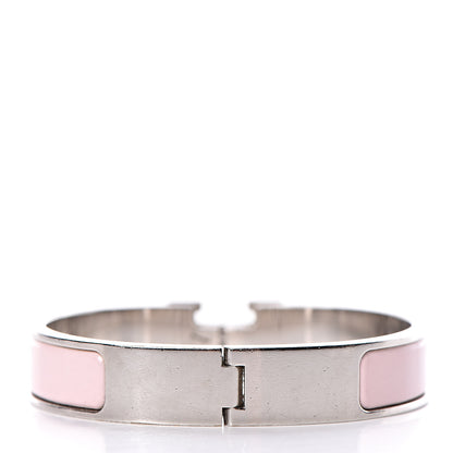 Hermes Enamel Narrow Clic Clac H Bracelet PM Rose Dragee 3 of 4