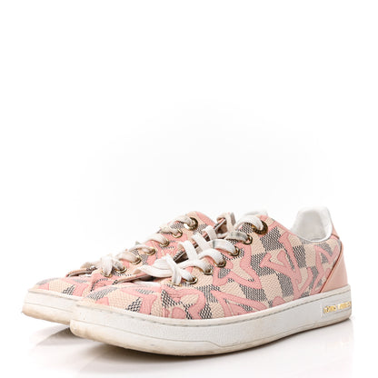 Louis Vuitton Damier Azur Tahitienne Bora Bora Sneakers 36 Rose Ballerine 4 of 9