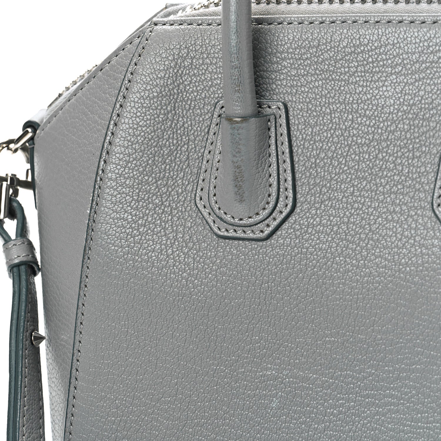 Givenchy Sugar Goatskin Mini Antigona Pearl Grey 8 of 10