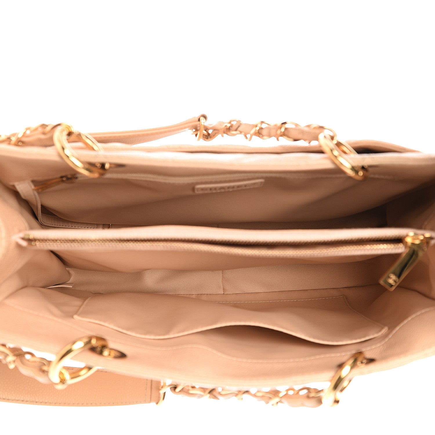 Chanel Caviar Quilted Grand Shopping Tote GST Beige Clair 4 of 10