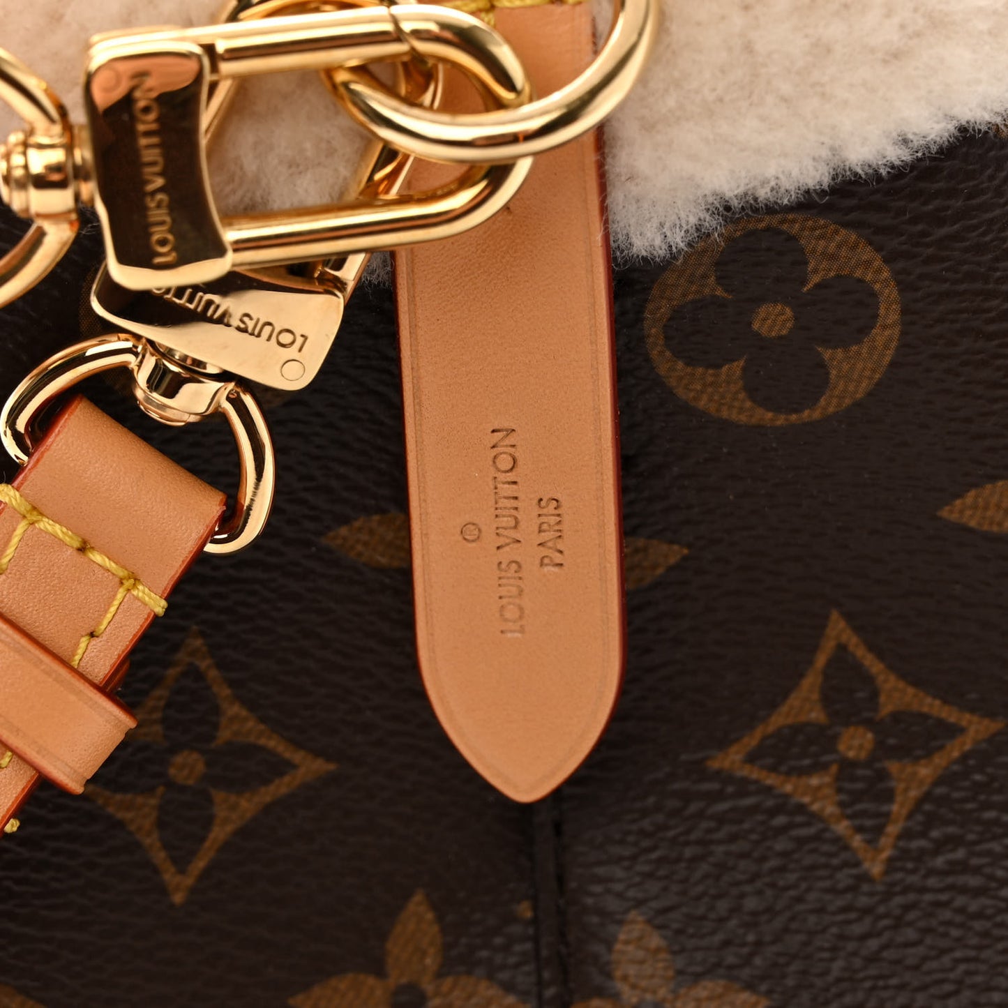 Monogram Shearling Cozygram Neonoe BB