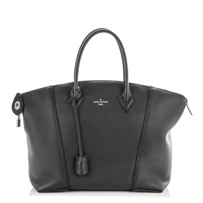 Louis Vuitton Veau Cachemire Soft Lockit MM Black 1 of 7