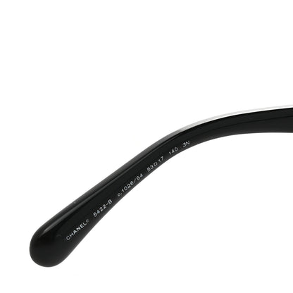 Chanel Acetate Strass Square Sunglasses 5422-B Black White 6 of 7