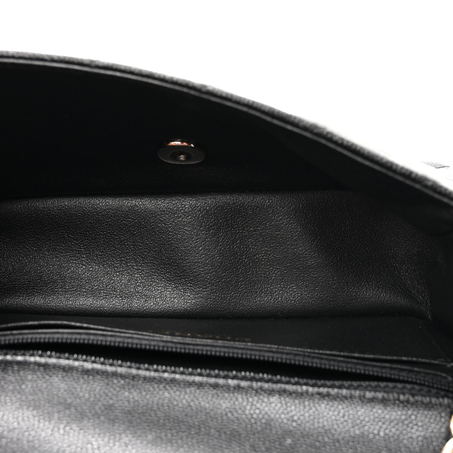 Caviar Quilted Mini Rectangular Flap Black