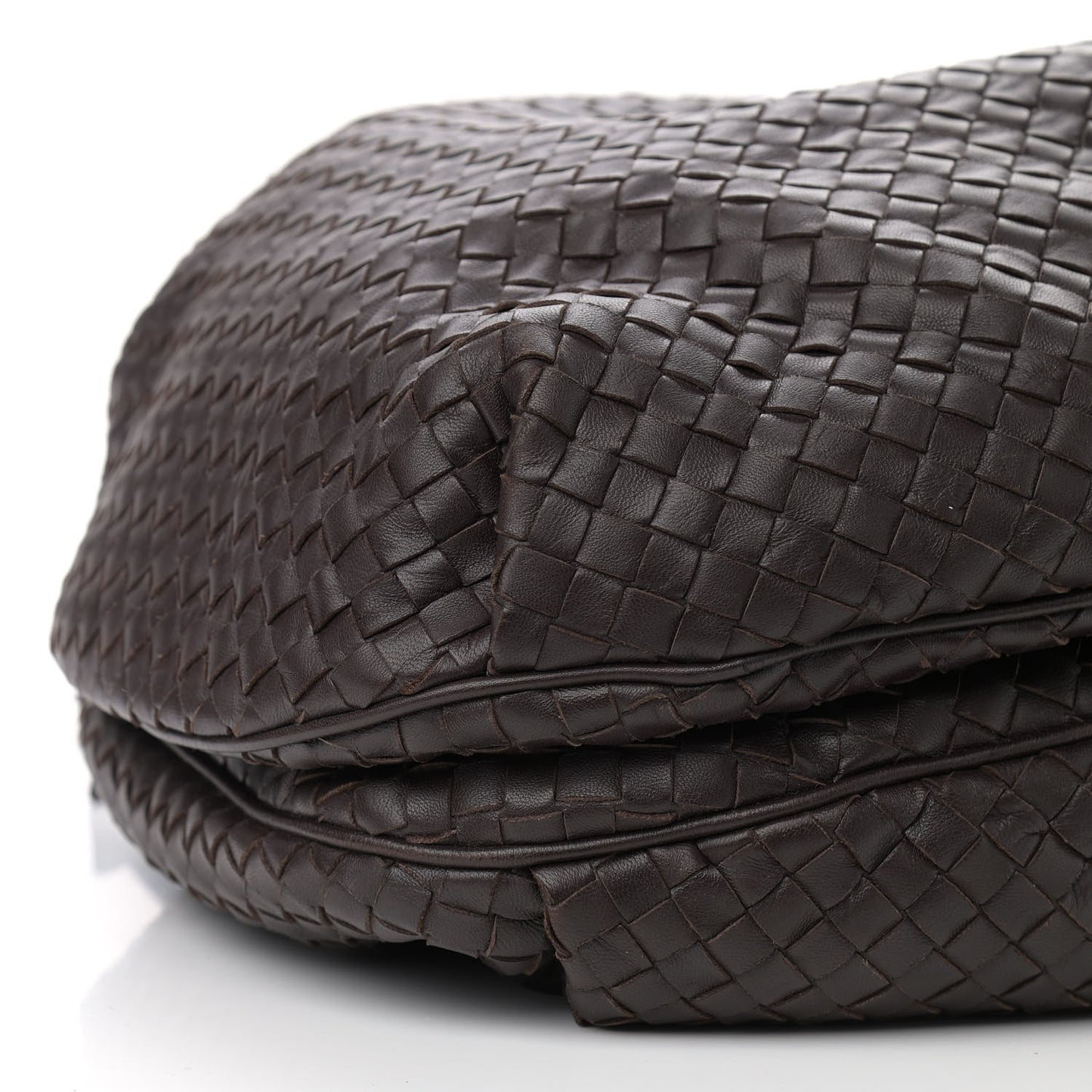 Nappa Intrecciato Drawstring Tote Ebano