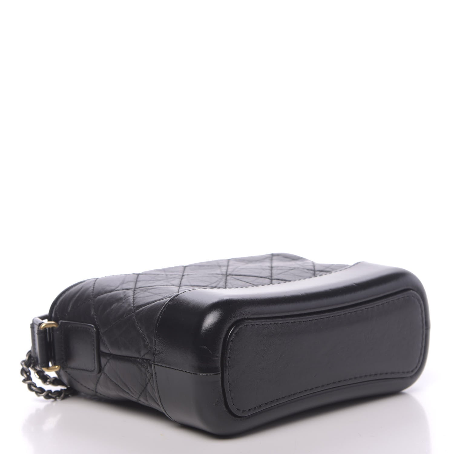 Chanel Aged Calfskin Quilted Small Gabrielle Hobo Black 4 of 11