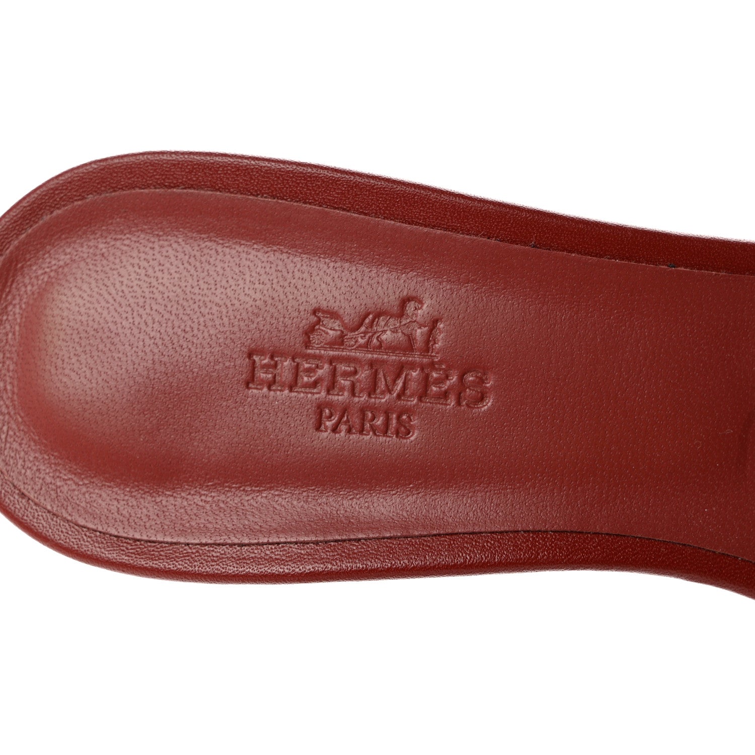 Hermes Calfskin Oasis Sandals 35 Rouge Corazon 7 of 9