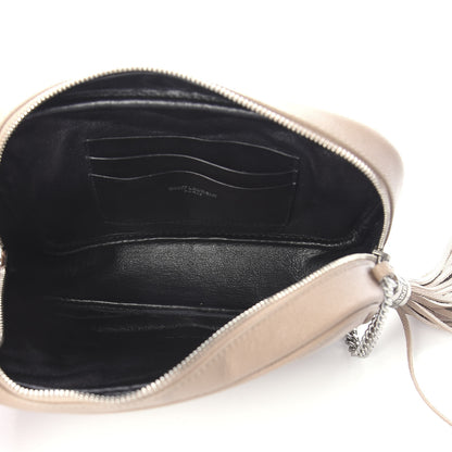 Saint Laurent Grain De Poudre Matelasse Monogram Mini Lou Camera Bag Gold Sand 4 of 7