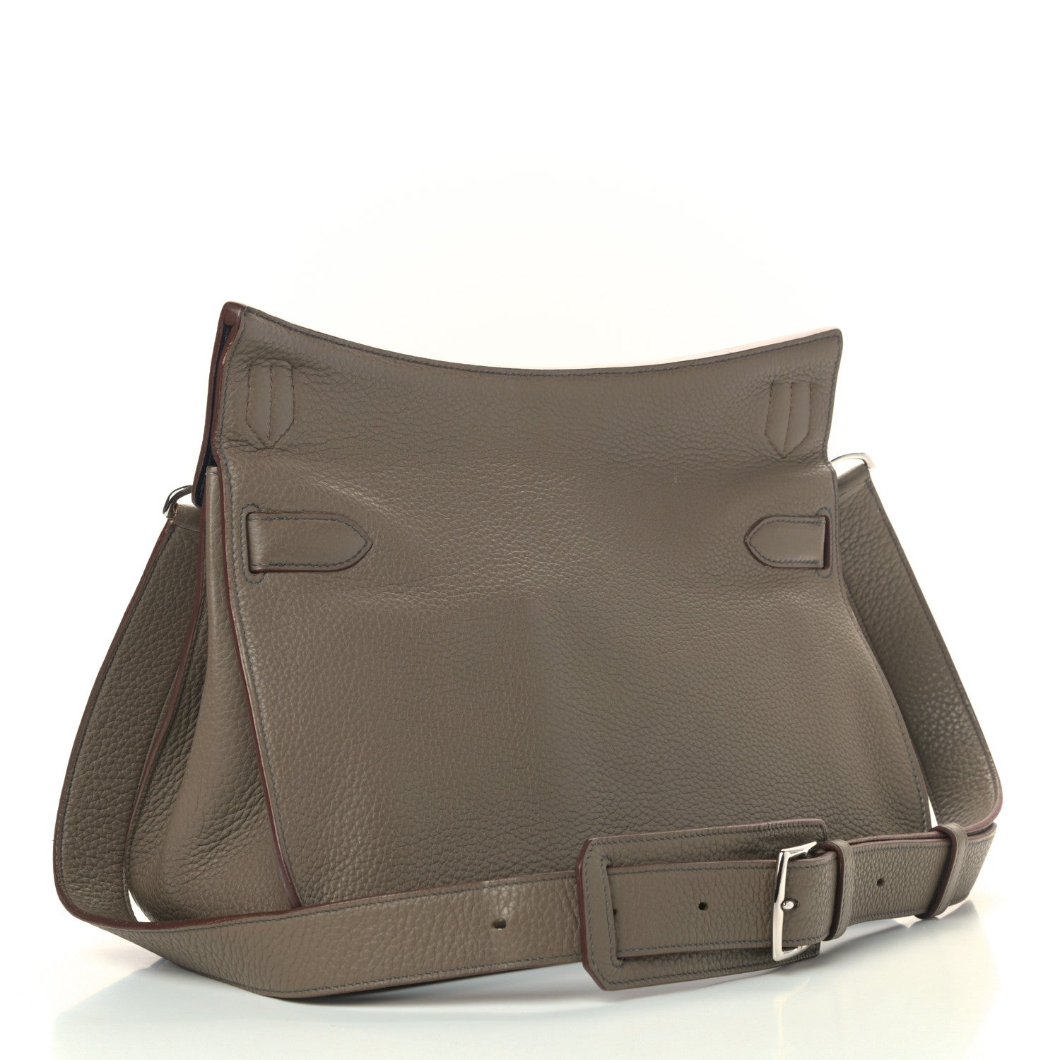 Hermes Taurillon Clemence Eclat Jypsiere 34 Etain Bleu Indigo 3 of 10