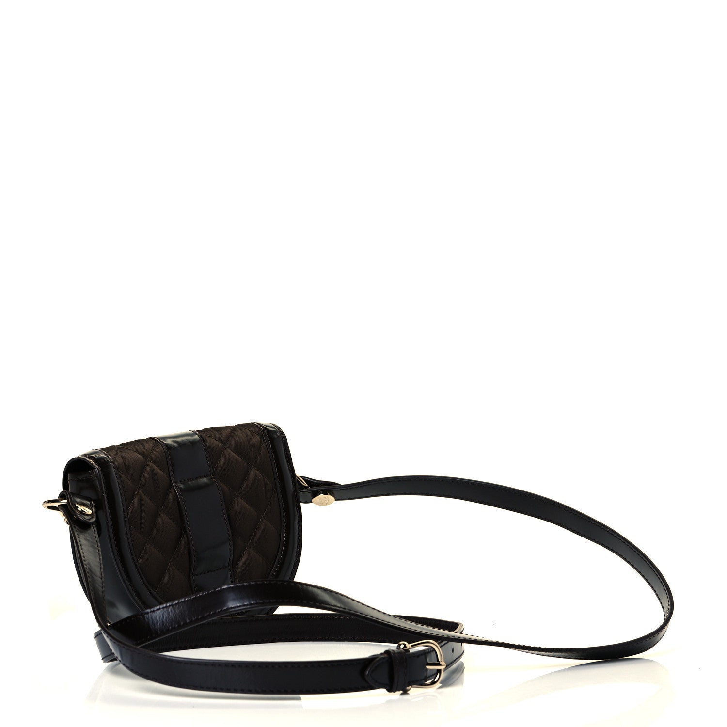 Burberry Nylon Quilted Crossbody Dark Brown 2 of 6