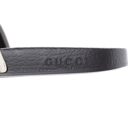 Gucci X SEGA Supreme Canvas GUCCY Stars Womens Slide Sandals 39 Mystic White Gold 7 of 8