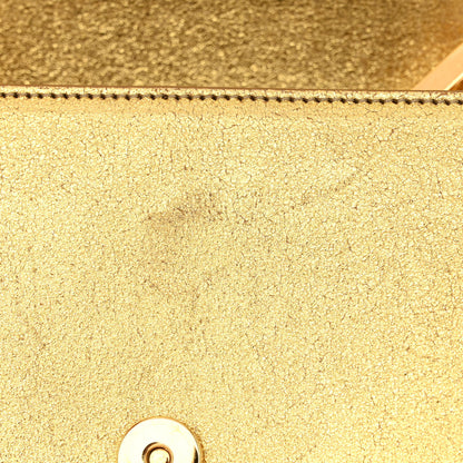 Saint Laurent Metallic Calfskin Small Classic Monogram Kate Tassel Satchel Gold 11 of 12