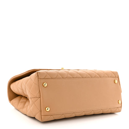 Chanel Caviar Quilted Small Coco Chain Handle Flap Brown 4 of 10