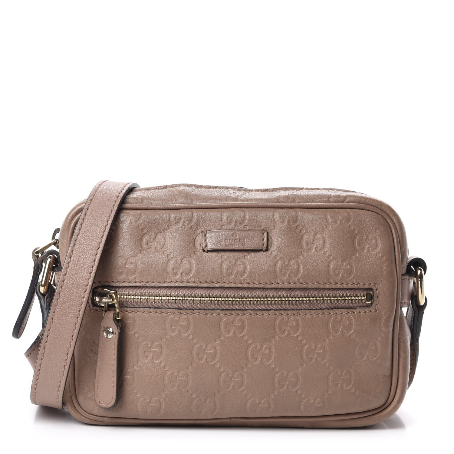 Gucci Guccissima Small Shoulder Bag Rose Beige 1 of 12