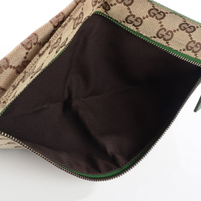 Gucci GG Monogram Web Double Pocket Belt Bag Green 5 of 7