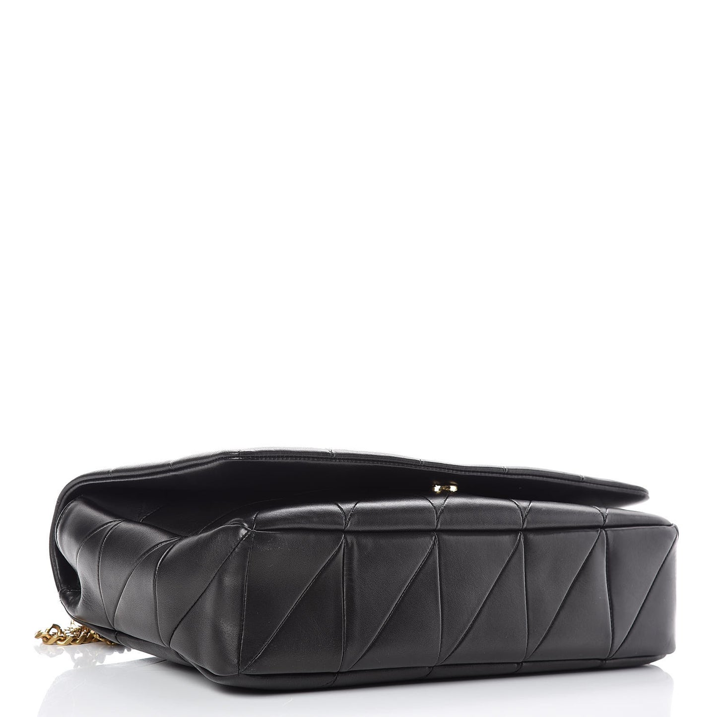 Lambskin Patchwork Monogram Large Jamie Black