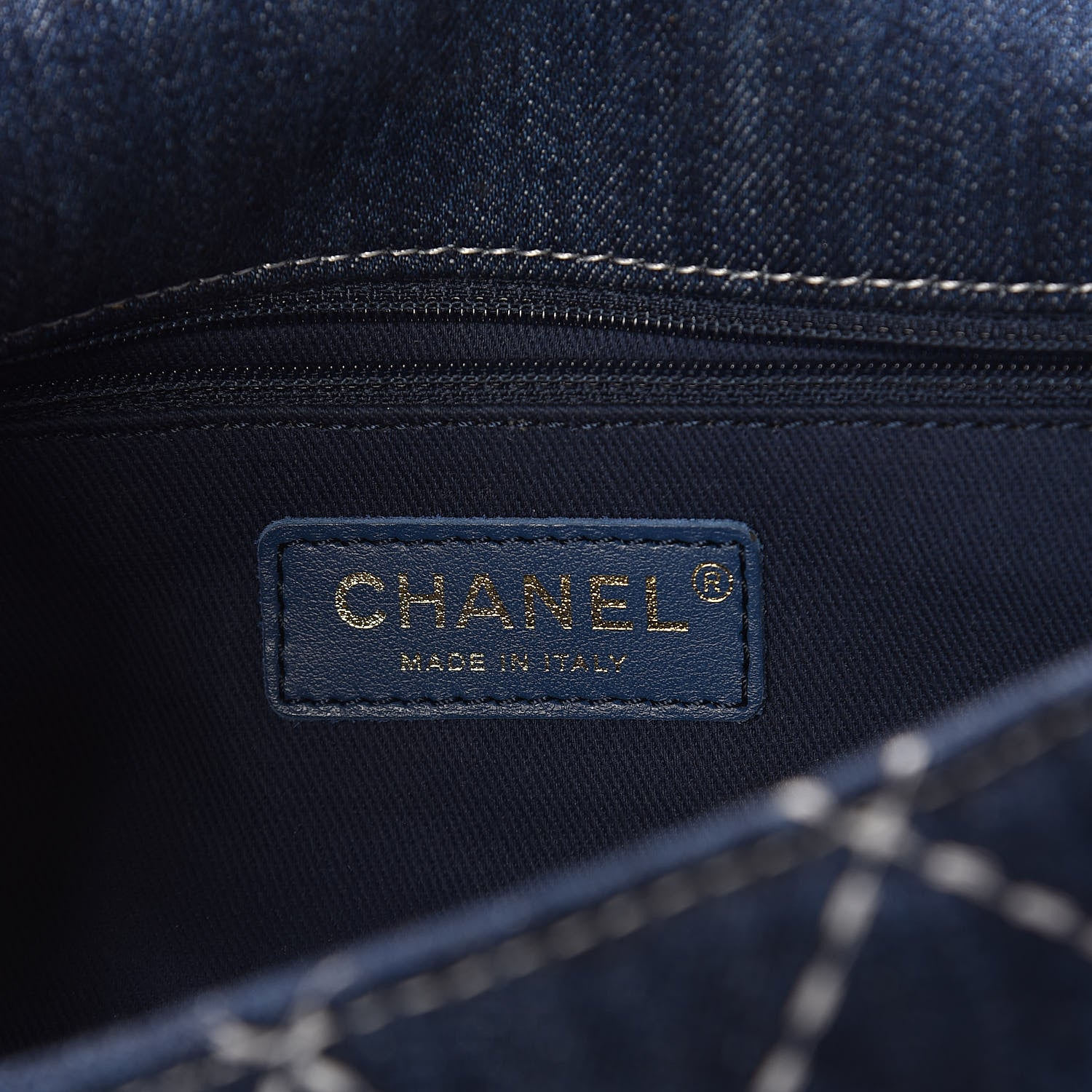 Chanel Denim Quilted Single Flap Blue 6 of 10