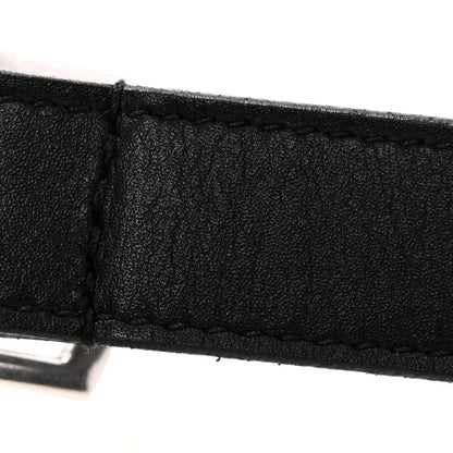 Saint Laurent Smooth Calfskin Square Buckle Belt 100 40 Black 8 of 8