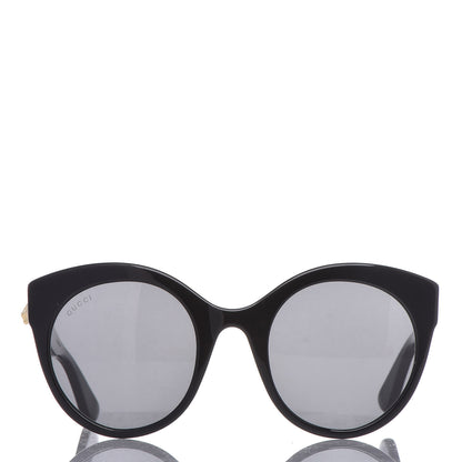 Gucci Round GG Sunglasses GG0028S Black 3 of 6