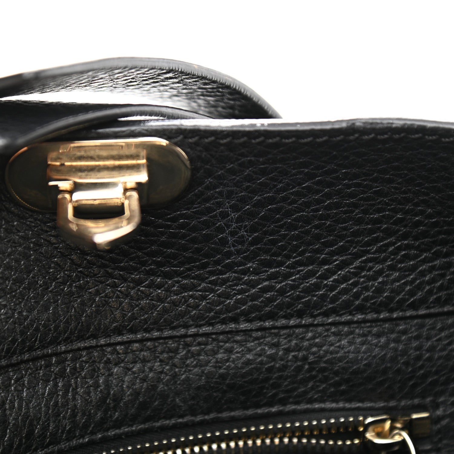 Valentino Garavani Pebbled Calfskin Small Rockstud Flip-Lock Messenger Bag Black 12 of 12
