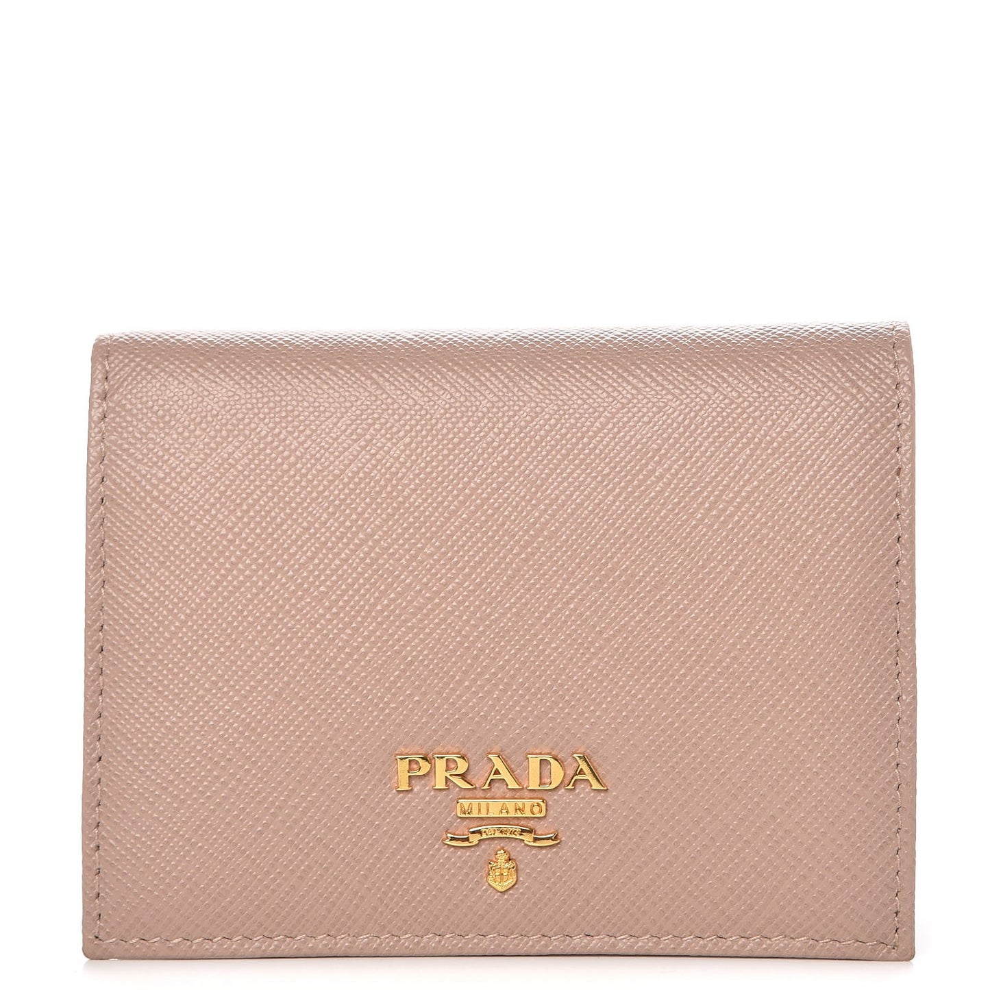 Saffiano Metal Bi-Fold Wallet Cammeo